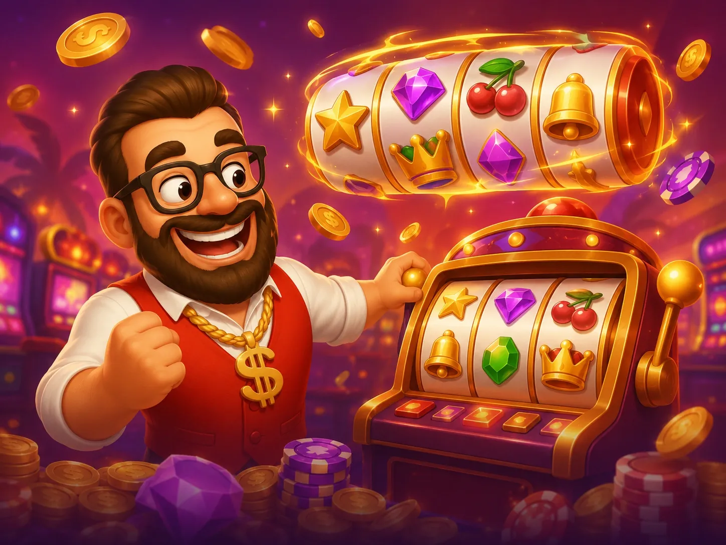 Casino Reels Winning Moment